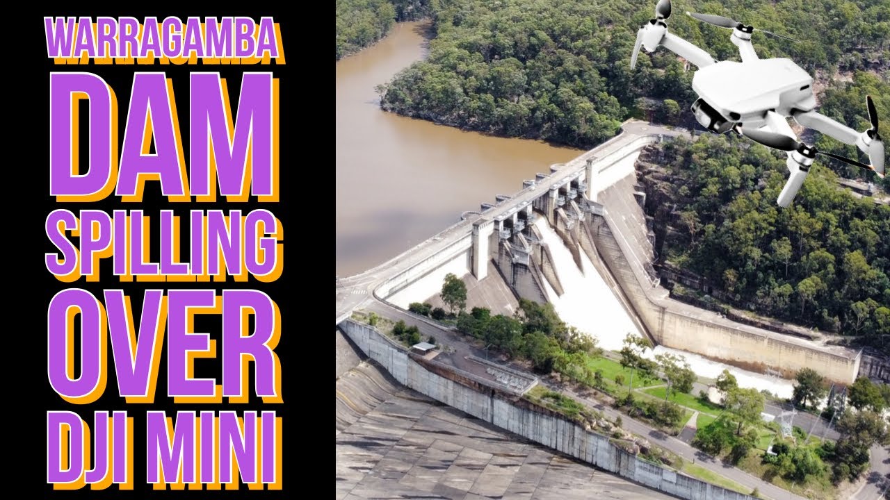 DJI mavic mini se drone Warragamba Dam Floods 2022 ***FULL*** Spilling over