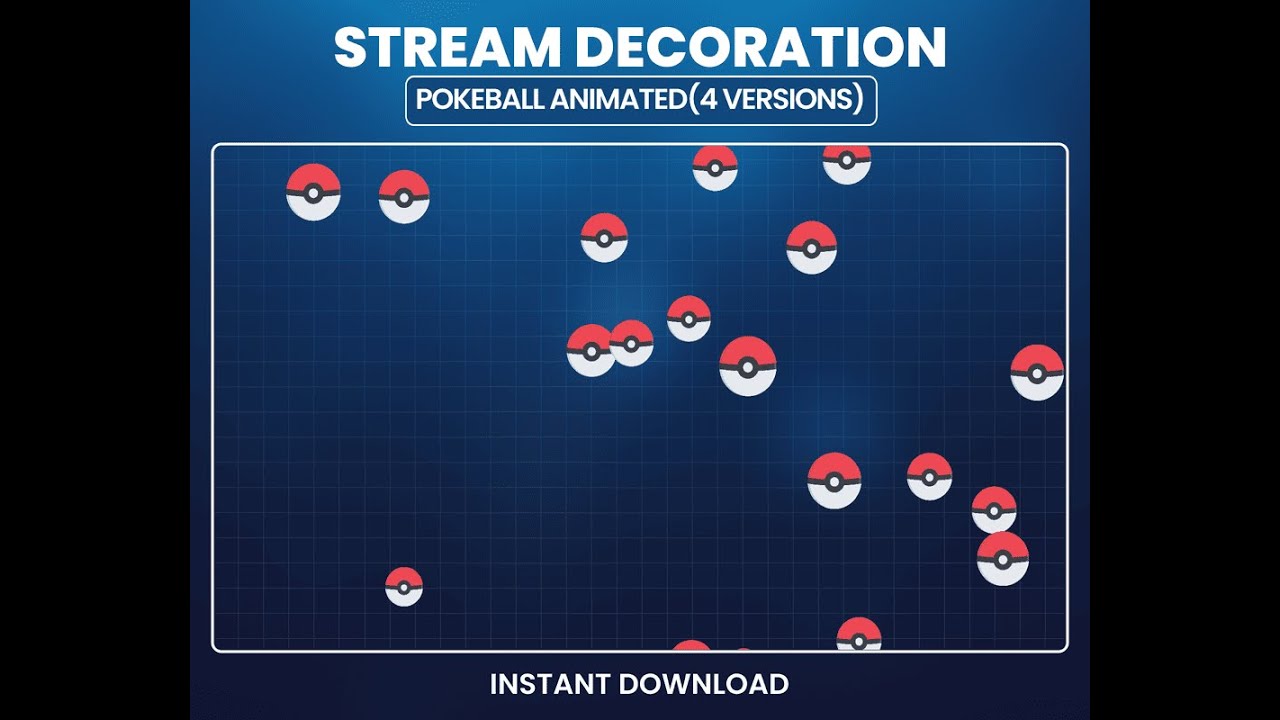 Pokemon Ball Stream Overlay – Animated Twitch Overlay for OBS & Streamlabs