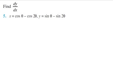 Derivatives of Functions in Parametric Forms | Q05 | Class 12th [Hindi]