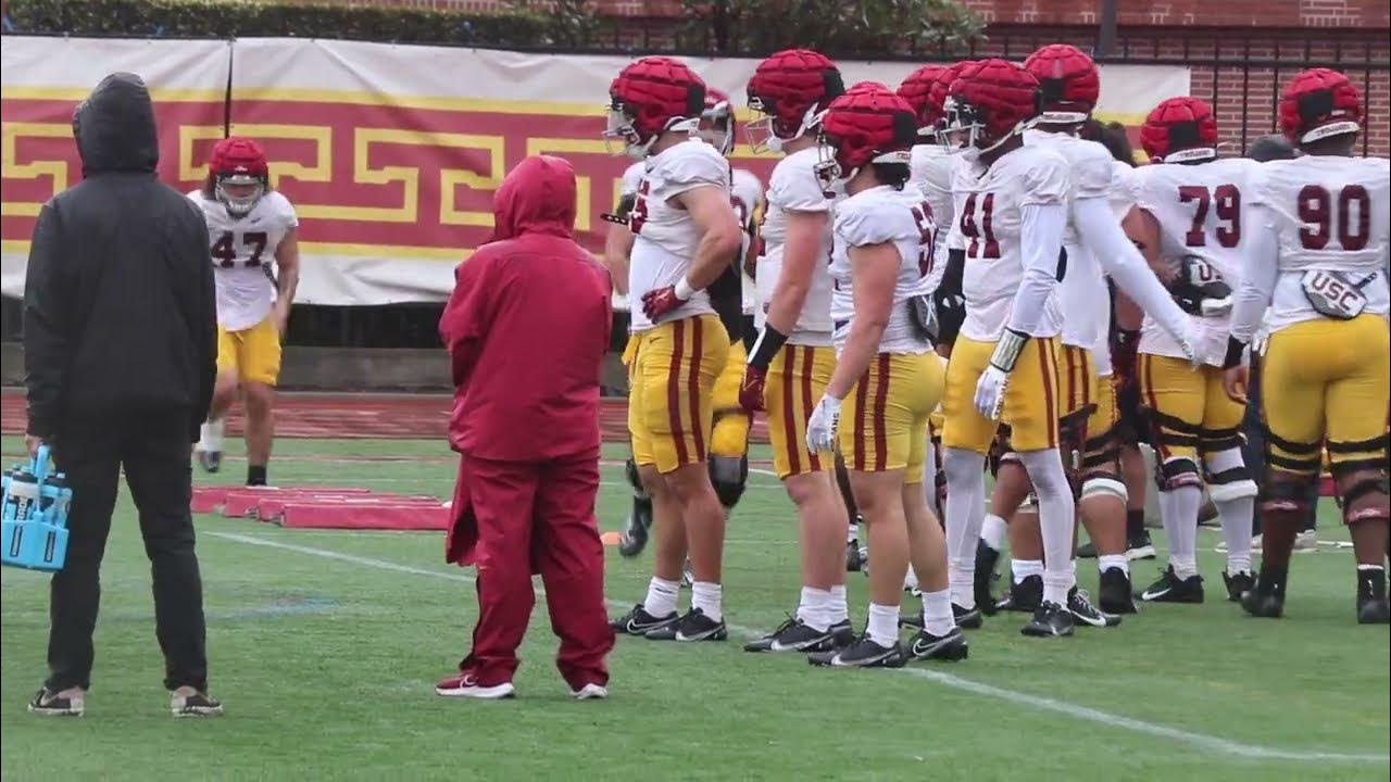 USC Football Spring Camp Practice Highlights March 21 YouTube