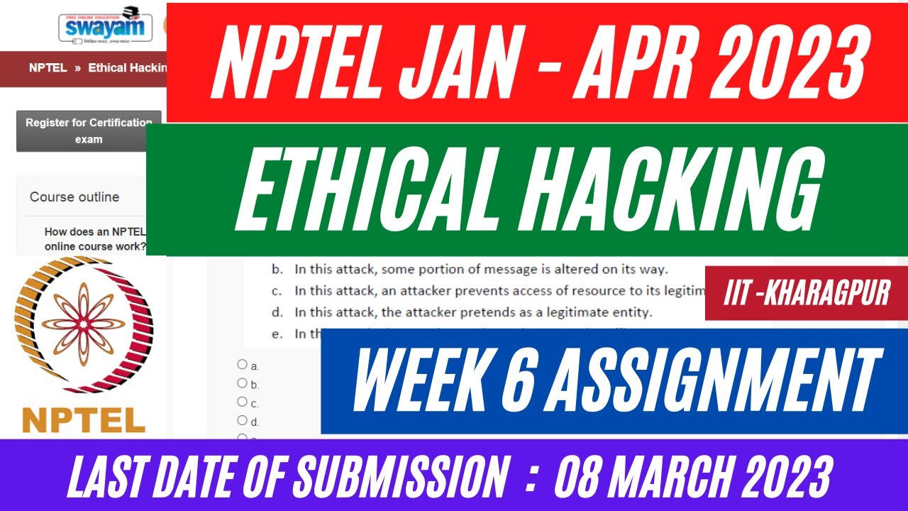 nptel ethical hacking assignment 7 answers 2023