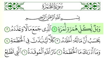 سورة  الهمزة - فارس عباد - كاملة قراءة و استماع