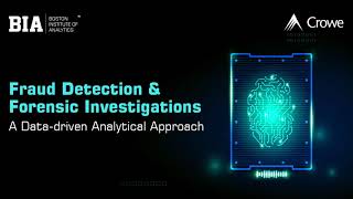 Fraud Detection & Forensic Investigations- A Data- driven Approach.
