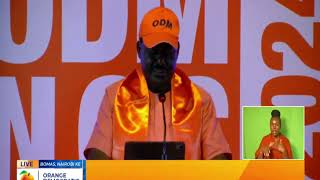 ''SITAKI KUONA VITA TENA KWA ODM,'' RAILA ODINGA'S GREAT REMARKS DURING ODM NGC RALLY!