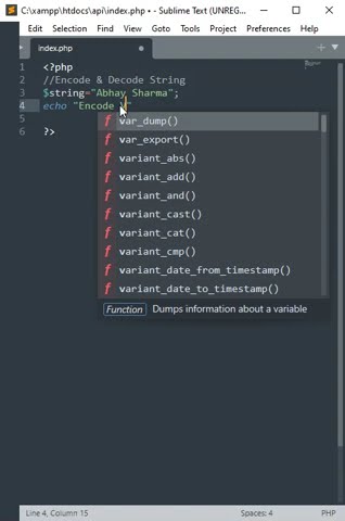 Php String Convert Into Encoded Format - YouTube