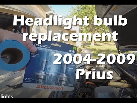 Replacing headlight bulbs on a 2007 Toyota Prius