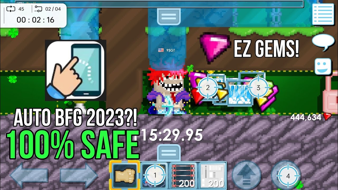 How to Auto BFG Chand on GrowTopia 2023! (Android & iOs) (100% Safe)