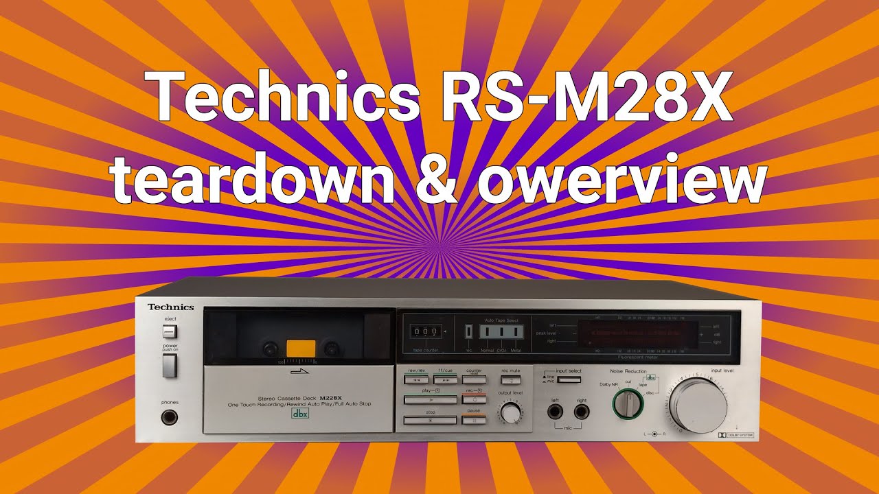 Technics RS-M228X deck overview and teardown - YouTube