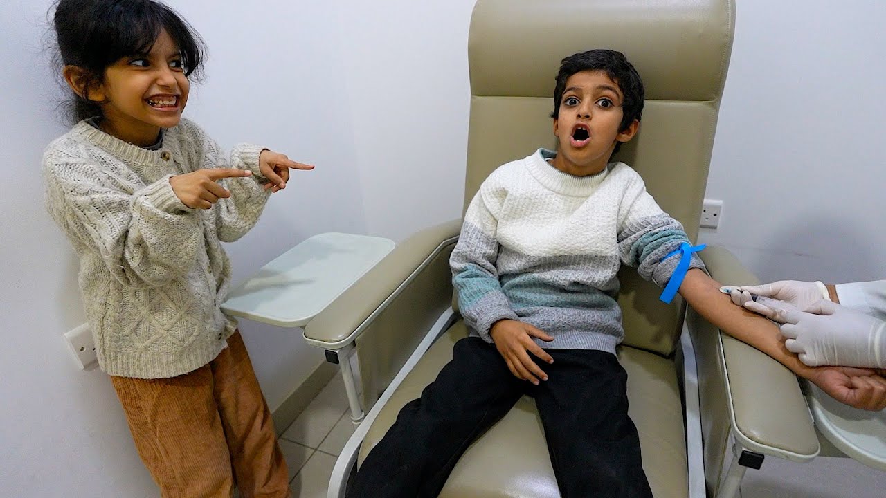 عبودي يبكي من الإبره شوفوا ايش صار !!