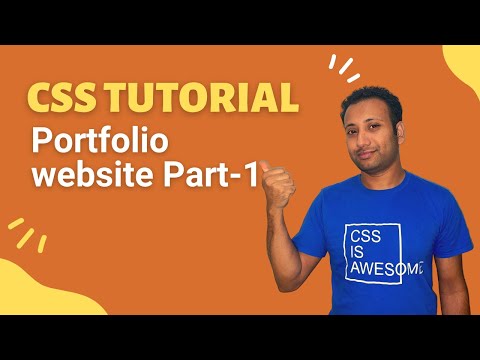 css full course bangla tutorial 56 : Project 3 | portfolio (part-1) | Responsive Navbar