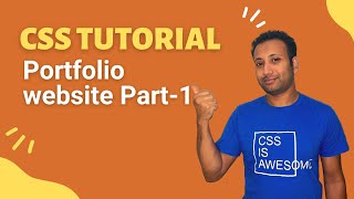 css full course bangla tutorial 56 : Project 3 | portfolio (part-1) | Responsive Navbar