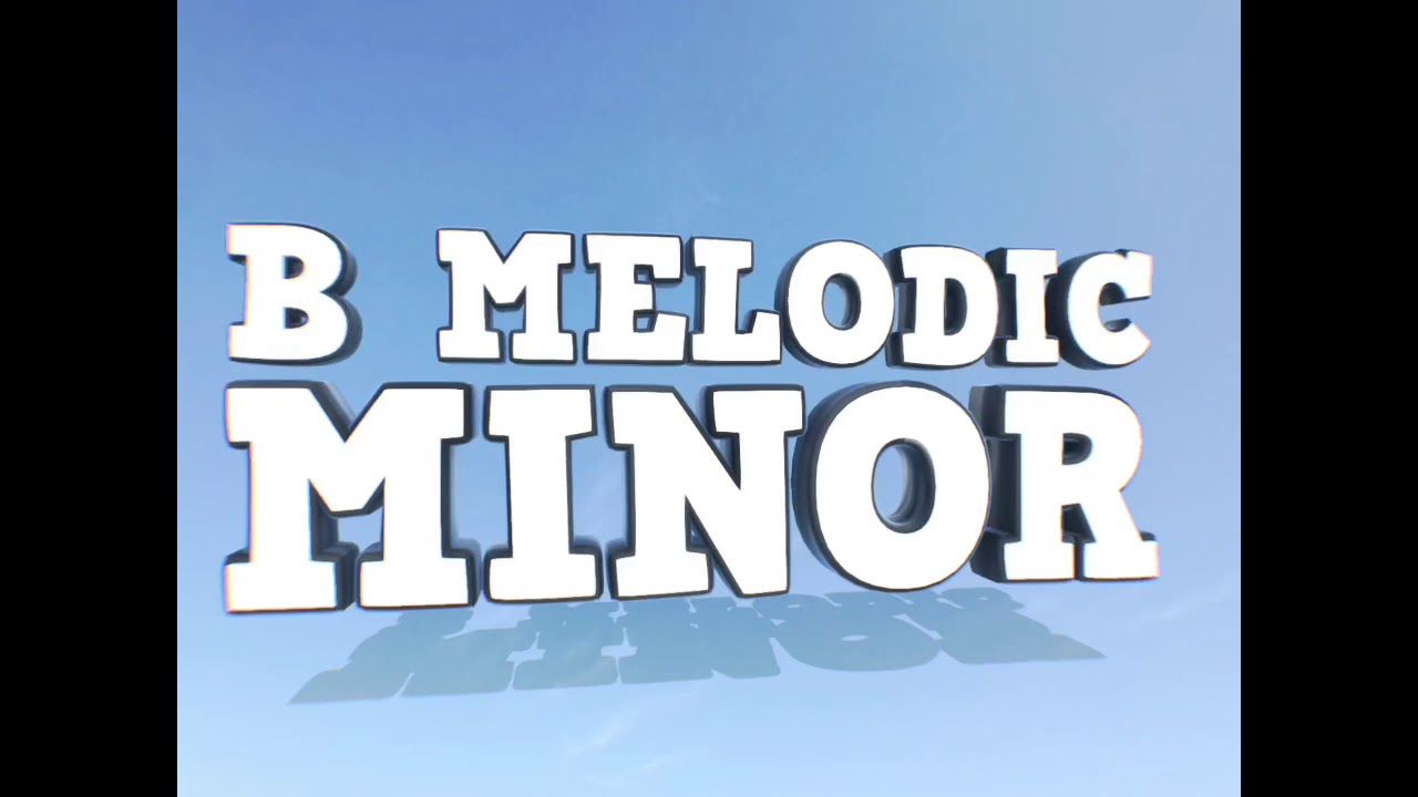 B melodic minor scale for trombone - YouTube