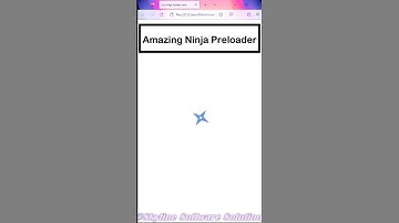 Amazing! Ninja preloader with HTML and CSS  #shots #html #css