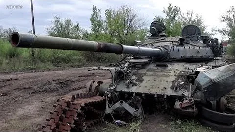 俄罗斯遗弃的T-72 B3M主战坦克成为乌军备件来源 - 天天要闻
