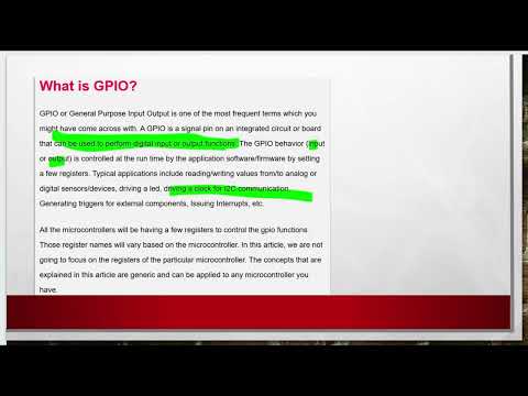 Understanding the Microcontroller  GPIO Working Explained | | PART 1 #microcontroller #gpio