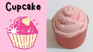 #façavocêmesmo | Toalha dobrada em forma de Cupcake