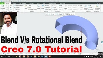 Creo 7.0 tutorials for beginners | Blend v/s Rotational Blend in #PTC #Creo 7.0