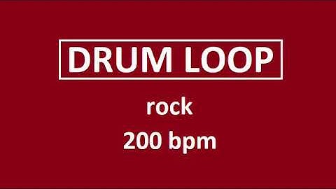Simple rock 200 BPM drum loop