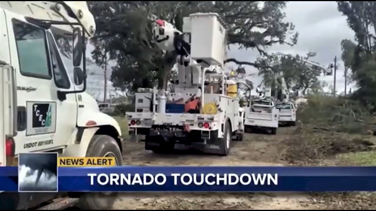 Confirmed EF-1 tornado rages through Madison County - YouTube