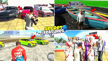 Ambulance + Custom Car Feature 🤯 In Indian Bikes Driving 3D || New Update Hidden Cheat Code