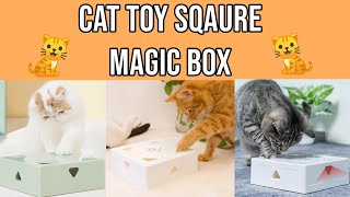 Cat Hunt Toy Electric Cat Toy Sqaure Magic Box Smart Teasing Cat Stick Crazy Game Interactive Cat screenshot 2