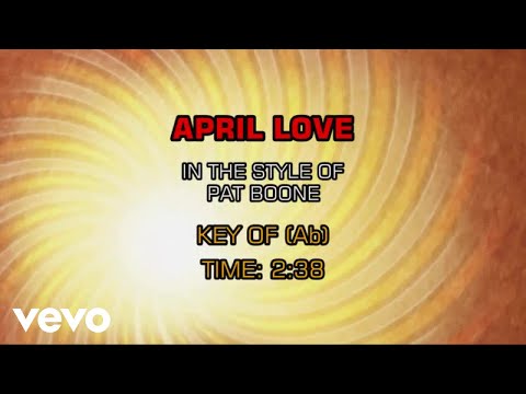 Pat Boone - April Love (Karaoke)
