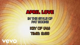 Download Lagu Pat Boone - April Love (Karaoke) MP3