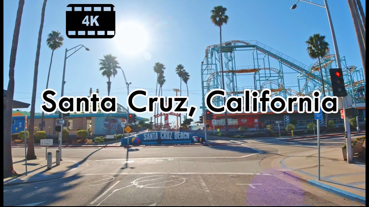Виртуальный тур по вождению - Санта-Крус, Калифорния - 4K