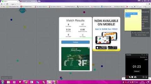 smartpixel video recording test - agar.io