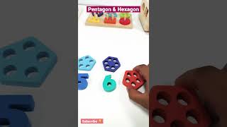 Pentagon & Hexagon | Shapes for Toddlers | Educational Videos for kids