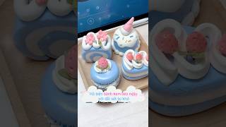 Nhăm Nhăm Bánh Kem Béo Ngọt Từ Đất Sét Tự Khô