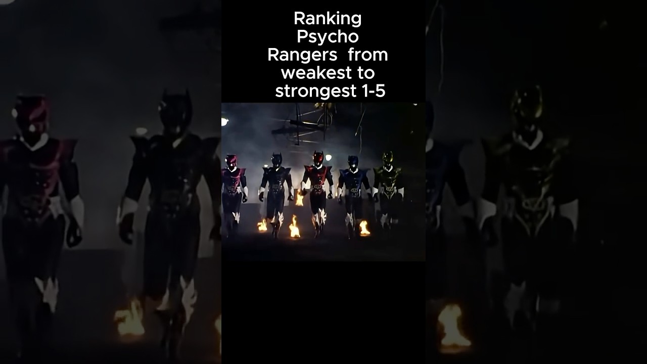 All 5 Psycho Rangers Ranked 👾 From Weakest to Strongest