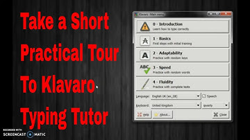 Klavaro - Typing Tutor || A Practical Video ||