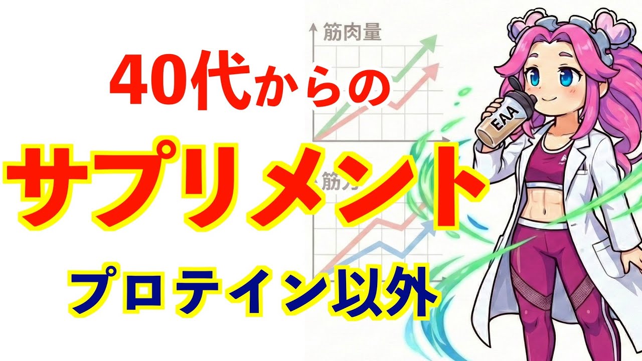 【40代の筋トレ】プロテインだけでは「無意味」？科学が証明した「第3の選択肢」とは
