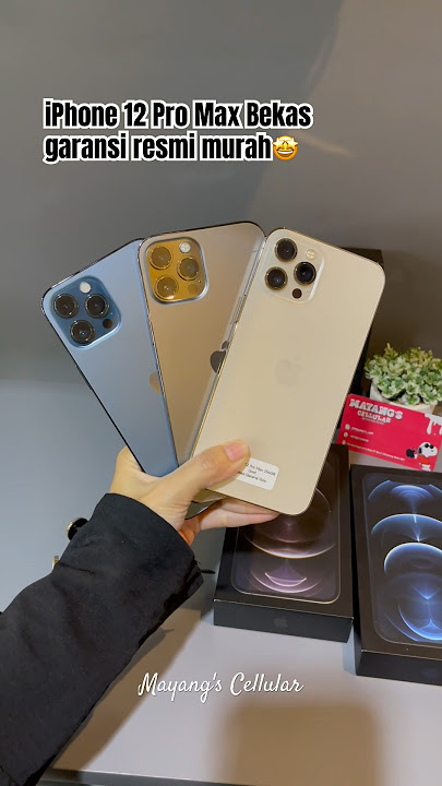 iPhone 12 Pro Max bekas murah, 128gb 256gb warna lengkap. #iphone12promax #iphone12pubg #mayangscell