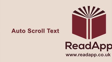 ReadApp AutoScroll Text