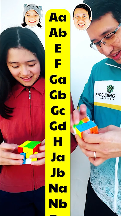 DAD vs DAUGHTER Rubik's PLL RACE!