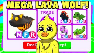 I traded a Mega Lava Wolf in Adopt me