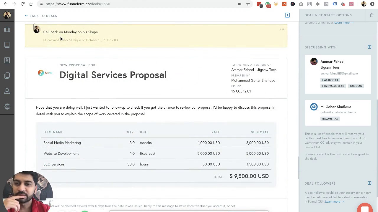 Funnel CRM Demo - An Intelligent Sales CRM 🚀