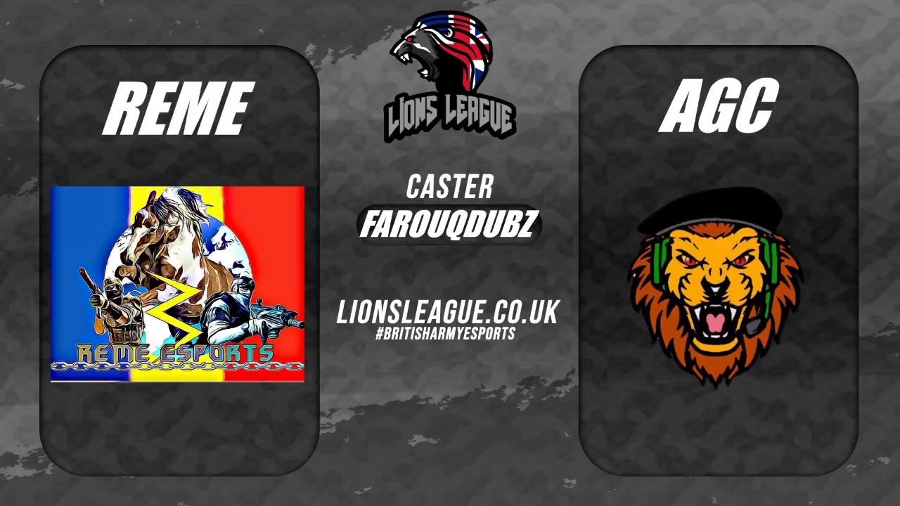 British Army eSports | AGC vs REME | Lions League - YouTube