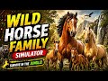 Virtual Wild Horse Family Simulator 🐎🔥 | Wild Life Adventure Game | Horse Family Survival