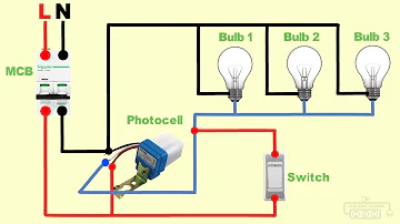 photocell sensor bypass circuit wiring diagram