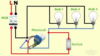 photocell sensor bypass circuit wiring diagram