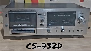 アカイ　CS-732D カセットデッキ　通電のみ アカイ CS-732D カセットデッキ 通電のみ アカイ CS-732D カセット