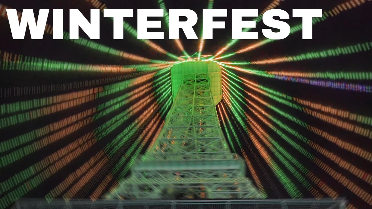 Kings Island 2019 Winterfest Eiffel Tower Christmas Lights YouTube