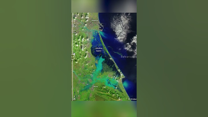 La AGENCIA ESPACIAL EUROPEA publica esta ESPECTACULAR IMAGEN de la ALBUFERA de VALENCIA tras la DANA