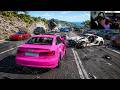 BeamNG Drive Traffic Car Crashes #04 | Incredible Crash Moments [4K] 🔥