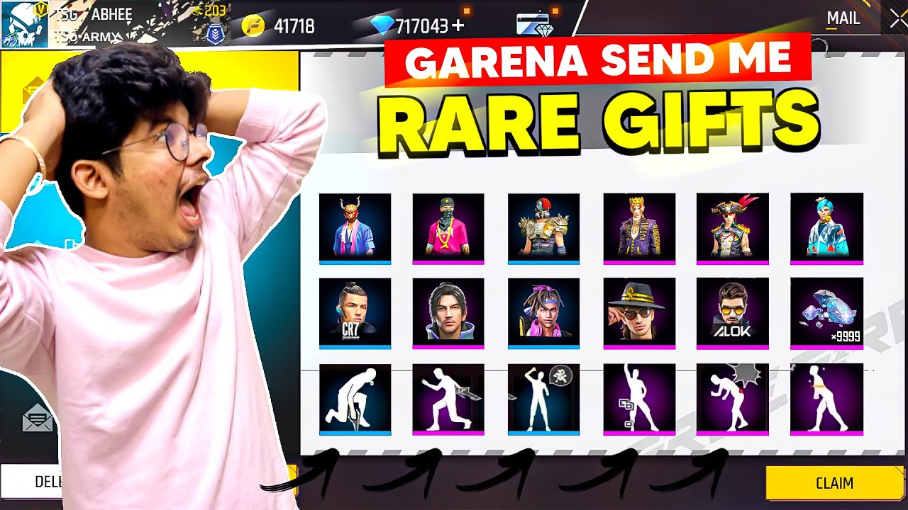 Free Fire Sending VIP Gifts In My Account 😍| New Emote , Gun Skins & Diamond- Garena Free Fire