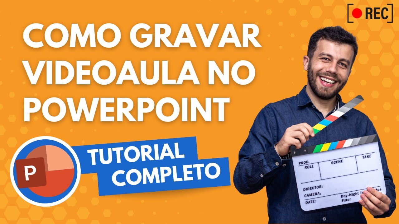 Como GRAVAR uma VIDEOAULA direto no POWERPOINT - Tutorial Completo