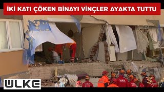 İzmir Bayraklıdaki Barış Sitesini Vinçler Ayakta Tutuyor